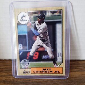 2022 Series 1 1987 Baseball #T87-77 Jazz Chisholm Jr - Miami Marlins